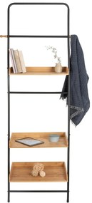 Czarno-naturalny metalowy regał 56x180 cm Loft – Wenko