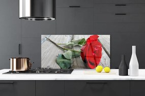 Panel Szklany do Kuchni Bukiet Herbacianych Róż