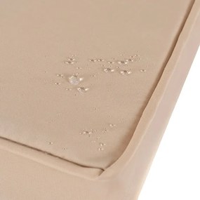 Zestaw Mebli Ogrodowych DALLAS Brązowy/Beżowy Narożnik Pufy Stolik Tarasowy Technorattan Nowoczesny