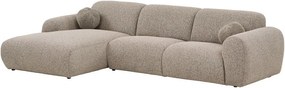 Szarobeżowy narożnik (lewostronny/z szezlongiem) Clyde – House Nordic