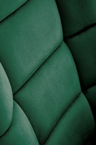 Fotel bujany BAZALTO VELVET zielony HALMAR