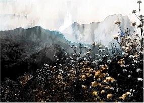 Obraz - Ilustracja przedstawiająca dzikie kwiaty (70x50 cm)