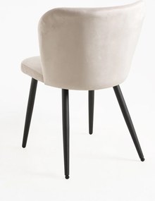 Zestaw 4 Krzese Luk Aksamitne