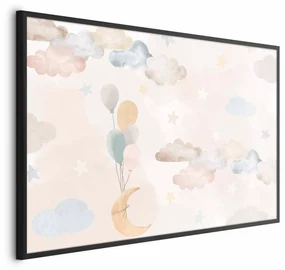 Plakat Bajkowe niebo 42x29,7 cm z ramą czarną bez marginesu ARTGEIST B