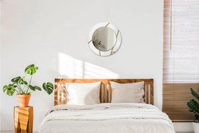 Lustro dekoracyjne okrągłe Kompozycja liniowa