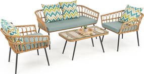 Dwuosobowa sofa ogrodowa z rattanu Gardena 2S