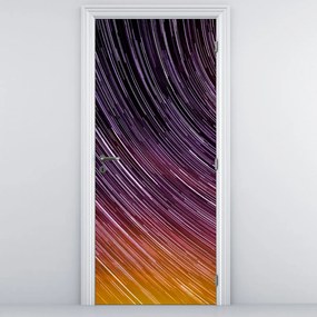 Fototapeta na drzwi - Rozmazane gwiazdy na niebie (95x205cm)