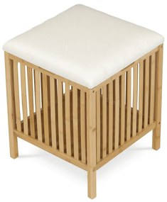 Taboret z miejscem do przechowywania B066 NAT, bambus
