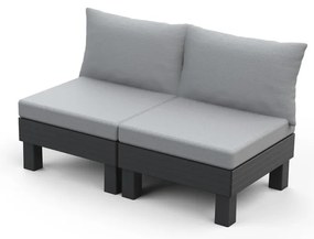 Szara plastikowa sofa ogrodowa Cantara – Keter