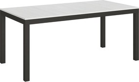 Stół rozkładany 180/284x90 cm Everyday Evolution frassino biała rama i nogi antracytowe