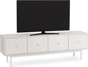 Szafka RTV w stylu glamour Marlen 155 cm, kolor kaszmir
