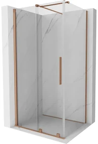 Mexen Velar kabina prysznicowa rozsuwana 110 x 85 cm, transparent, miedź szczotkowana - 871-110-085-01-65