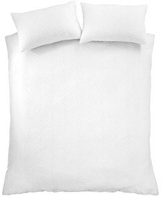 Biała pościel dwuosobowa z kory 230x220 cm Heatset Wave – Catherine Lansfield