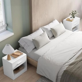 Zestaw stolików nocnych E1081 WT, biały, 2 szt.