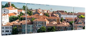 Obraz - Widok miasta z lotu ptaka (170x50 cm)