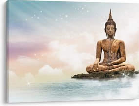 Obraz - Budda nadzorujący ziemię (70x50 cm)