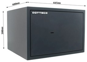 Rottner Sejf meblowy POWER SAFE 300, mechaniczny S2, 300 x 445 x 400 mm, 24 l