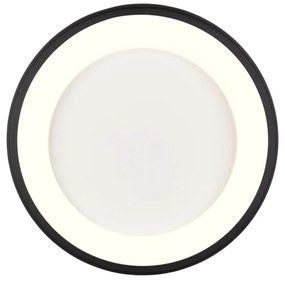Czarna lampa sufitowa LED ze ściemniaczem Cardona – Trio