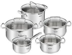 Zestaw garnków ze stali nierdzewnej 10 szt. DUETTO+ G719SA55 – Tefal