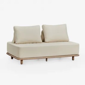 Sofa Dwuosobowa Z Akacji Portet Jasny Akacjowy Brąz - Sklum