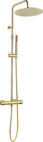 Delice II kolumna prysznicowa termostatyczna szczotkowanego złota