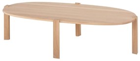 Stolik z litego drewna dębowego w naturalnym kolorze 80x150 cm Kulin – Gazzda
