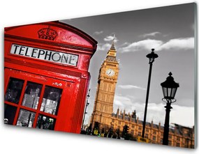 Panel Szklany Kultowa Budka Telefoniczna W Londynie