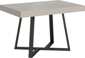 Stół rozkładany 120/204x80 cm Zeplir kaszmir nogi antracytowe