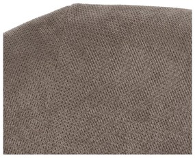 Szarobrązowy fotel z tkaniny szenilowej Classic – Ixia