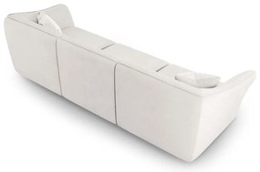 Biała sofa z materiału bouclé 292 cm Tokyo – Cosmopolitan Design