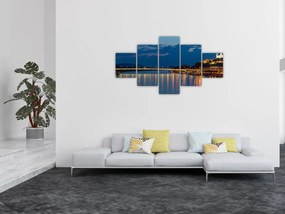 Obraz Bratysławy z zamkiem (125x70 cm)