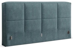 Niebieski tapicerowany zagłówek 210,5x100 cm Darren – Micadoni