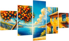 Obraz - Dom z pomarańczami II. (125x70 cm)