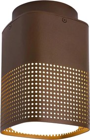 Nordlux - Plafon zewnętrzny SIDARA 1xE27/15W/230V IP54 brązowy