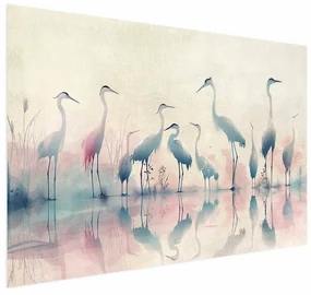 Plakat Ptaki nad jeziorem 60x40 cm bez ramy bez marginesu ARTGEIST B