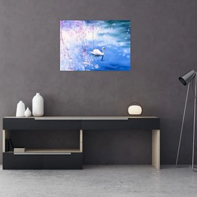 Obraz na szkle - Magiczne jezioro (70x50 cm)