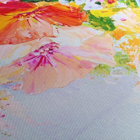 Obraz - Kwiaty, malarstwo (125x70 cm)