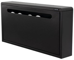 Czarna metalowa uchylna/wisząca szafka na buty 75x38x13 cm Mario – Spinder Design