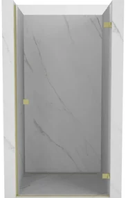 Mexen Lunar-B drzwi prysznicowe uchylne prawe 65 cm, transparent, złote szczotkowane - 832-065-000-55-00-P