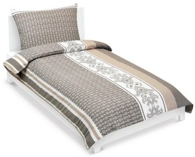 Bellatex Pościel bawełniana Ornament kawowy, 140 x 220 cm, 70 x 90 cm, 140 x 220 cm, 70 x 90 cm