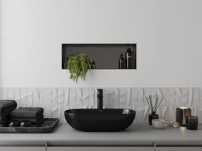 Mexen X-Wall-NR półka wnękowa bez kołnierza 60 x 20 cm, gun gray szczotkowany - 19E1602010
