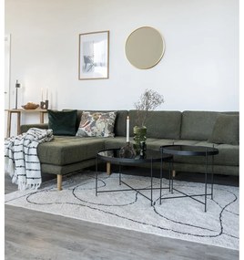 Czarny okrągły stolik ø 70 cm Venezia – House Nordic
