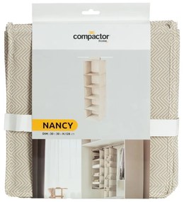 Wiszący tekstylny organizer do szafy Nancy – Compactor