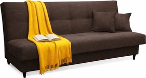 Brązowa sztruksowa wersalka rozkładana F5-K43