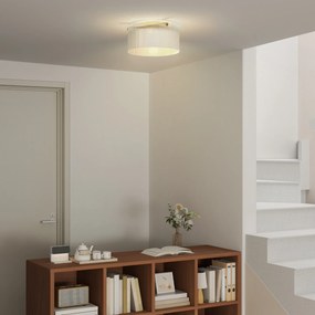 HOMCOM Lampa sufitowa z abażurem z akrylu, Metal, Kompatybilna z halogenem i LED