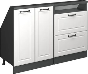 Szafka kuchenna na dach skośny biały domek wiejski 120x46x81.6 r-line