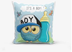 Dziecięca poszewka na poduszkę 43x43 cm Boy Owl – Mila Home