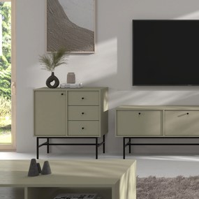 Komoda TORINO 84 cm do Salonu Sypialni Odcienie zieleni
