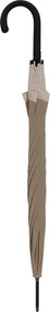 Doppler Fiber Flex Automatic Long Chevron Sand - damski długi parasol automatyczny