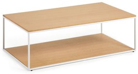 Stolik z blatem w dekorze dębu w jasnym naturalnym kolorze 60x110 cm Yoana – Kave Home